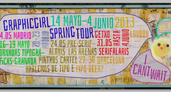 My typographic spring tour