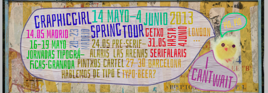 My typographic spring tour